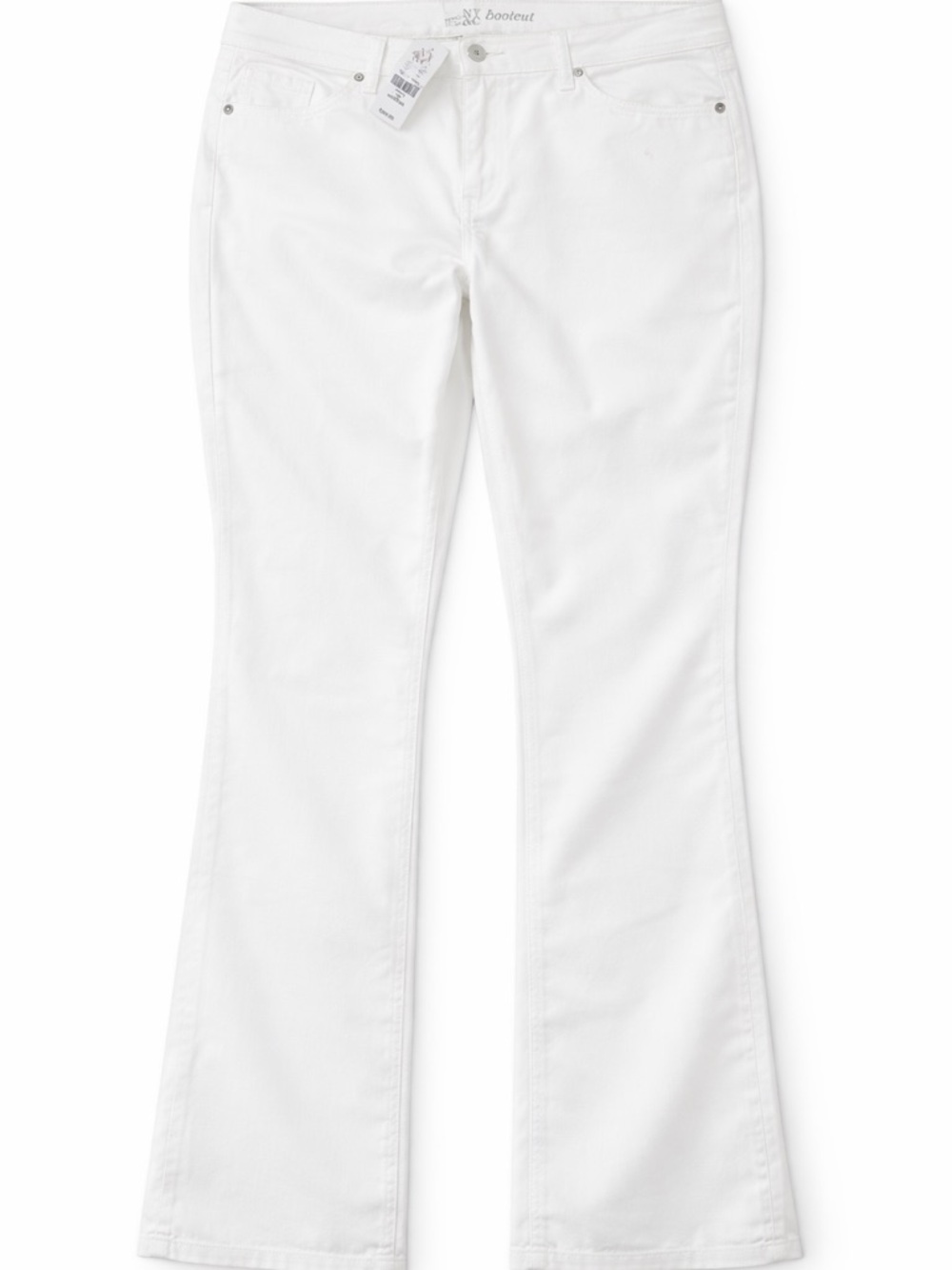 NY&C White Bootcut Jeans Size 18 Average NWT Stretch Work Casual